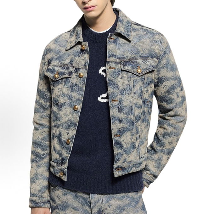 lv louis vuitton cloud monogram denim jacket